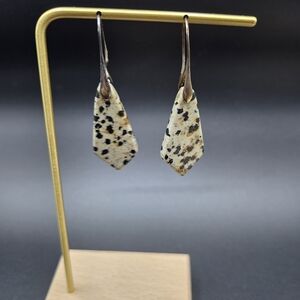 Dalmatian Jasper Drop Earrings